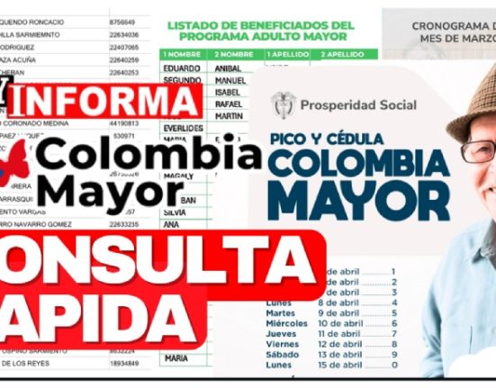 Pago Adulto Mayor Abril 2024 Colombia: Fechas, Cronogramas y Listados JEY TE INFORMA